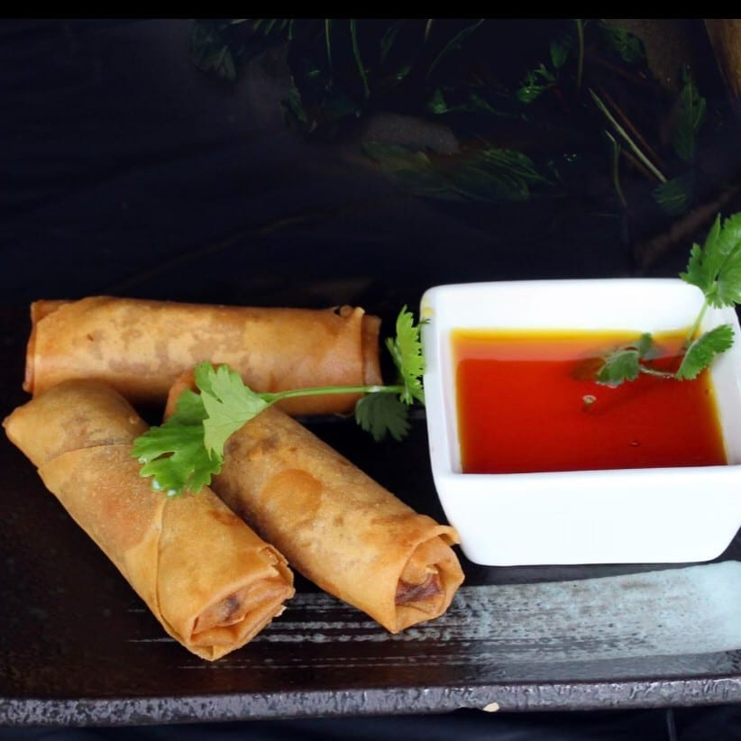 Crispy Egg Rolls.
