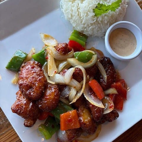 Sweet and Sour Chicken.