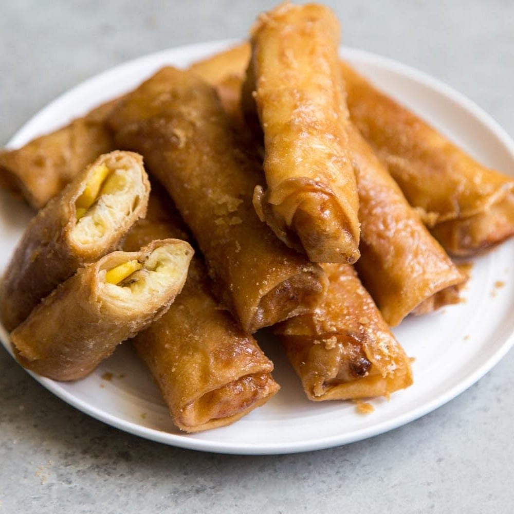 Banana Eggrolls.