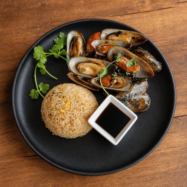 Sweet Thai Basil Mussel.