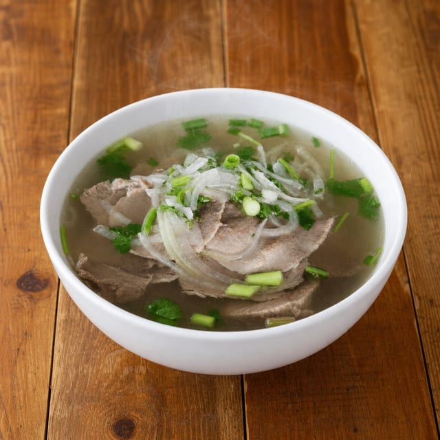 Beef Pho Noodle Soup.
