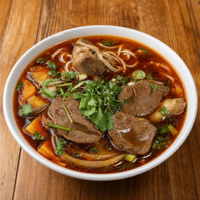 Bun Bo Hue Noodle Soup.