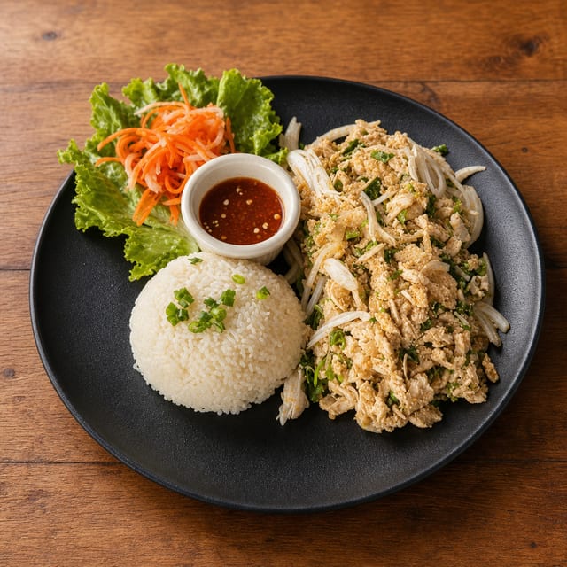 Chicken Larb (Spicy or Non-Spicy).