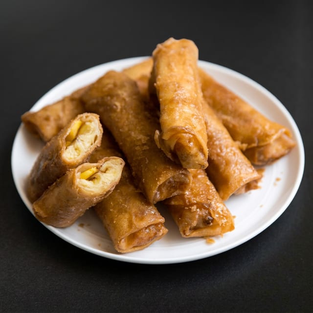 Banana Eggrolls.