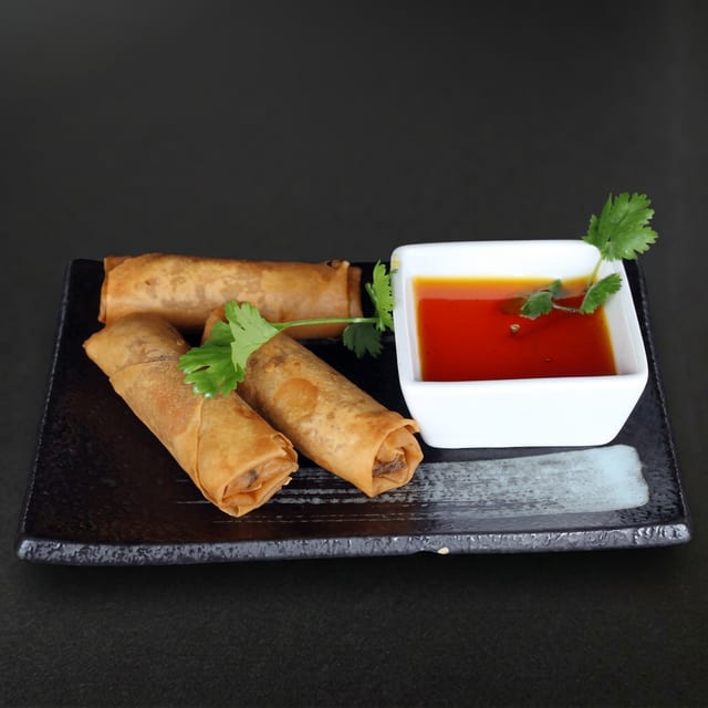 Crispy Egg Rolls.
