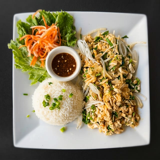 Chicken Larb (Spicy or Non-Spicy).