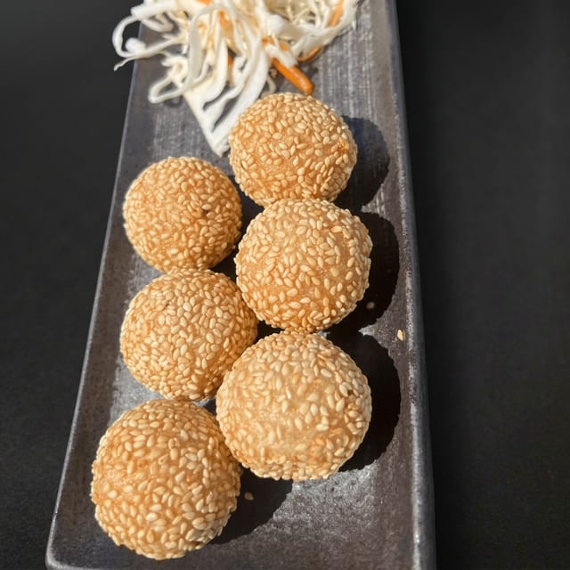 Red Bean Sesame Balls.